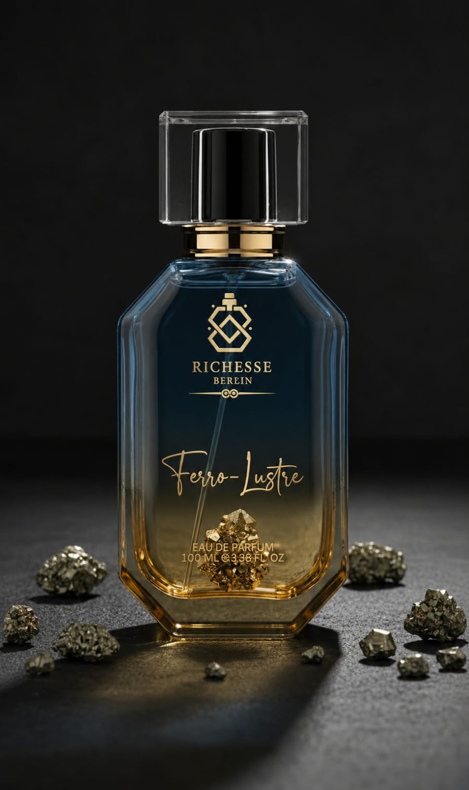 Richesse.Dorée Ferro-Lustre signature perfume bottle